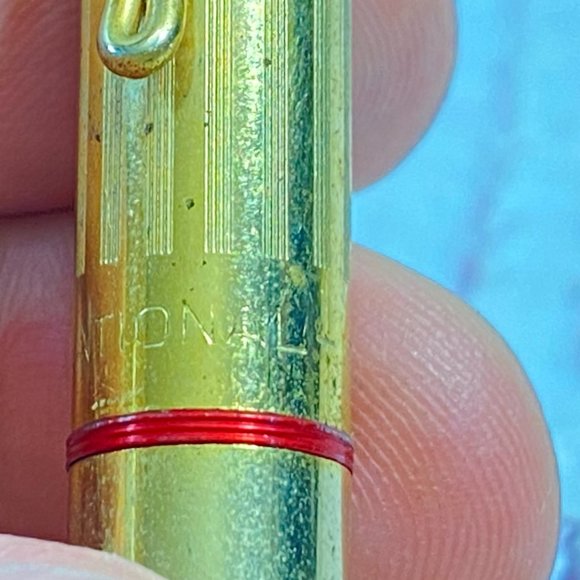 Vintage Golden National Fountain Pen, Vintage Gold Nib Ink Pen - Picture 9 of 10